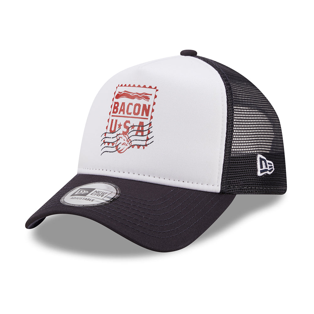 Gorra Trucker 9FORTY A-Frame Minor League Lehigh Valley IronPigs de New Era - Azul Marino