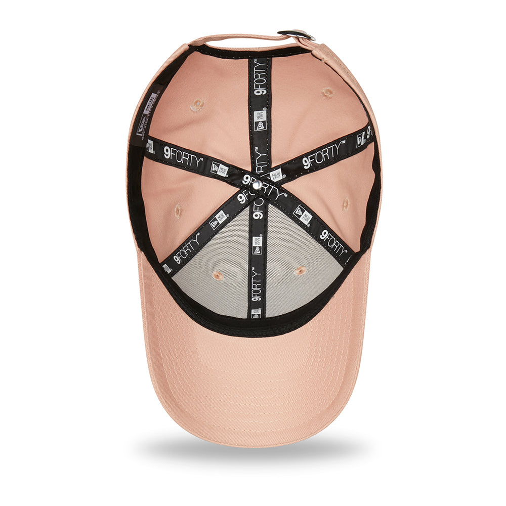 Gorra de béisbol mujeres 9FORTY MLB Metallic Logo L.A. Dodgers de New Era - Rosa Claro-Plateado