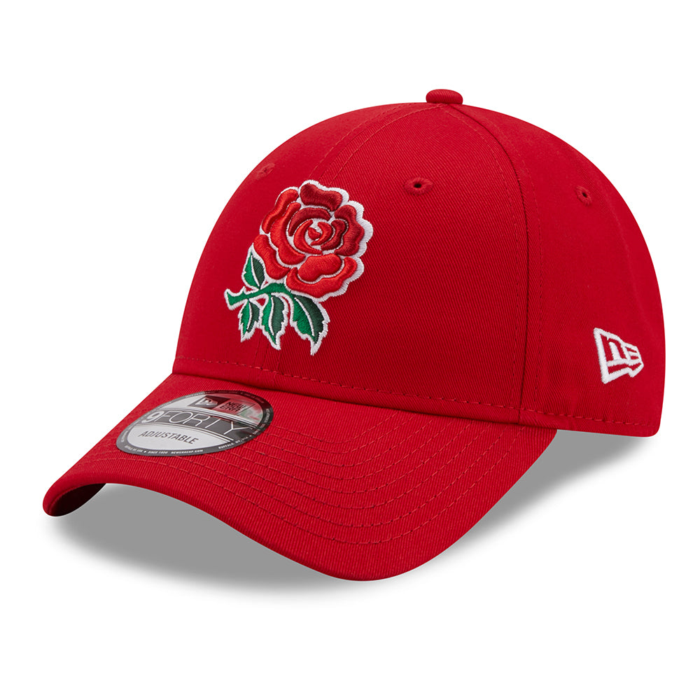 Gorra de béisbol 9FORTY Essential Rugby Football Union de New Era - Escarlata