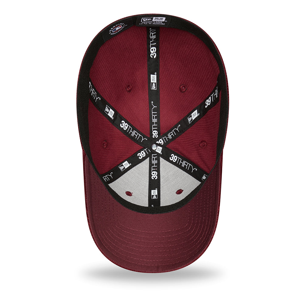 Gorra de béisbol 39THIRTY MLB Cord Boston Red Sox de New Era - Granate-Blanco