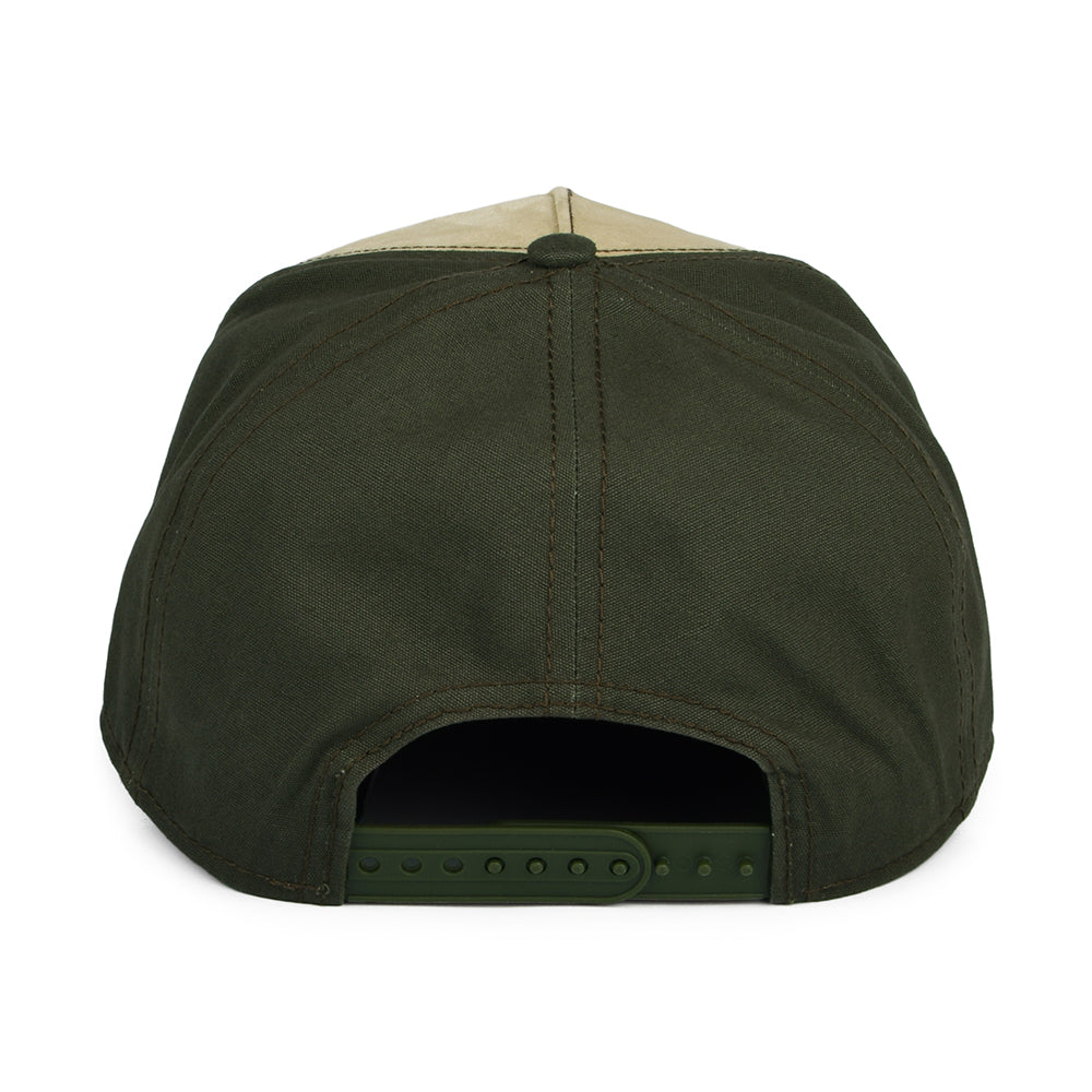 Gorra Snapback Wild Life de Stetson - Beige-Verde Oliva-Marrón