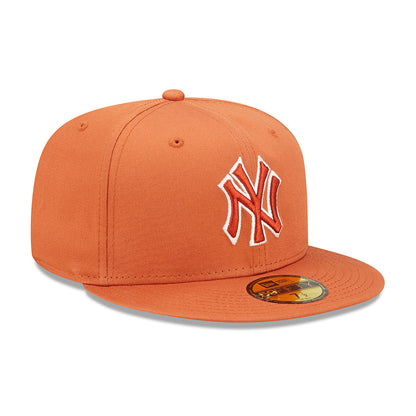 Gorra de béisbol 59FIFTY MLB Team Outline New York Yankees de New Era - Naranja