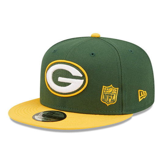 Gorra Snapback 9FIFTY NFL Team Arch Green Bay Packers de New Era - Dorado