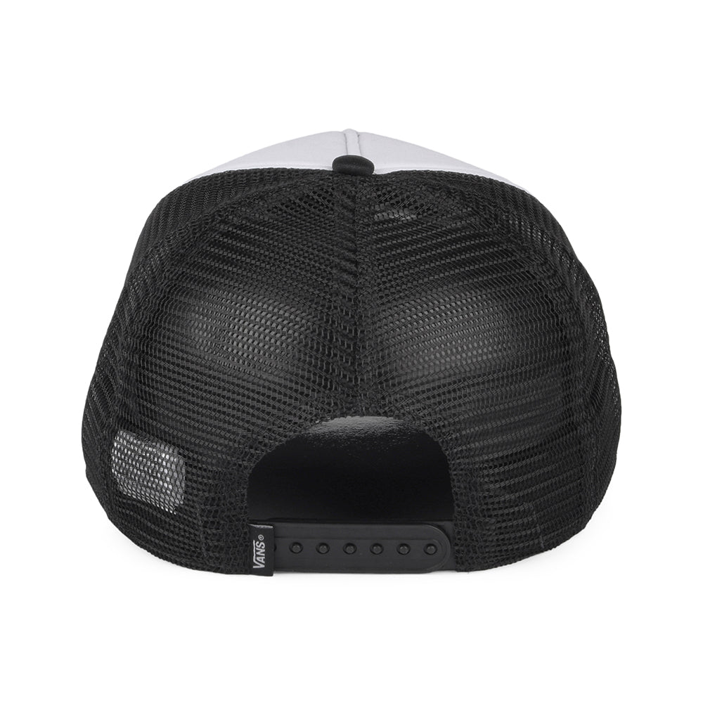 Gorra Trucker Classic Patch visera curvada de Vans - Negro-Blanco