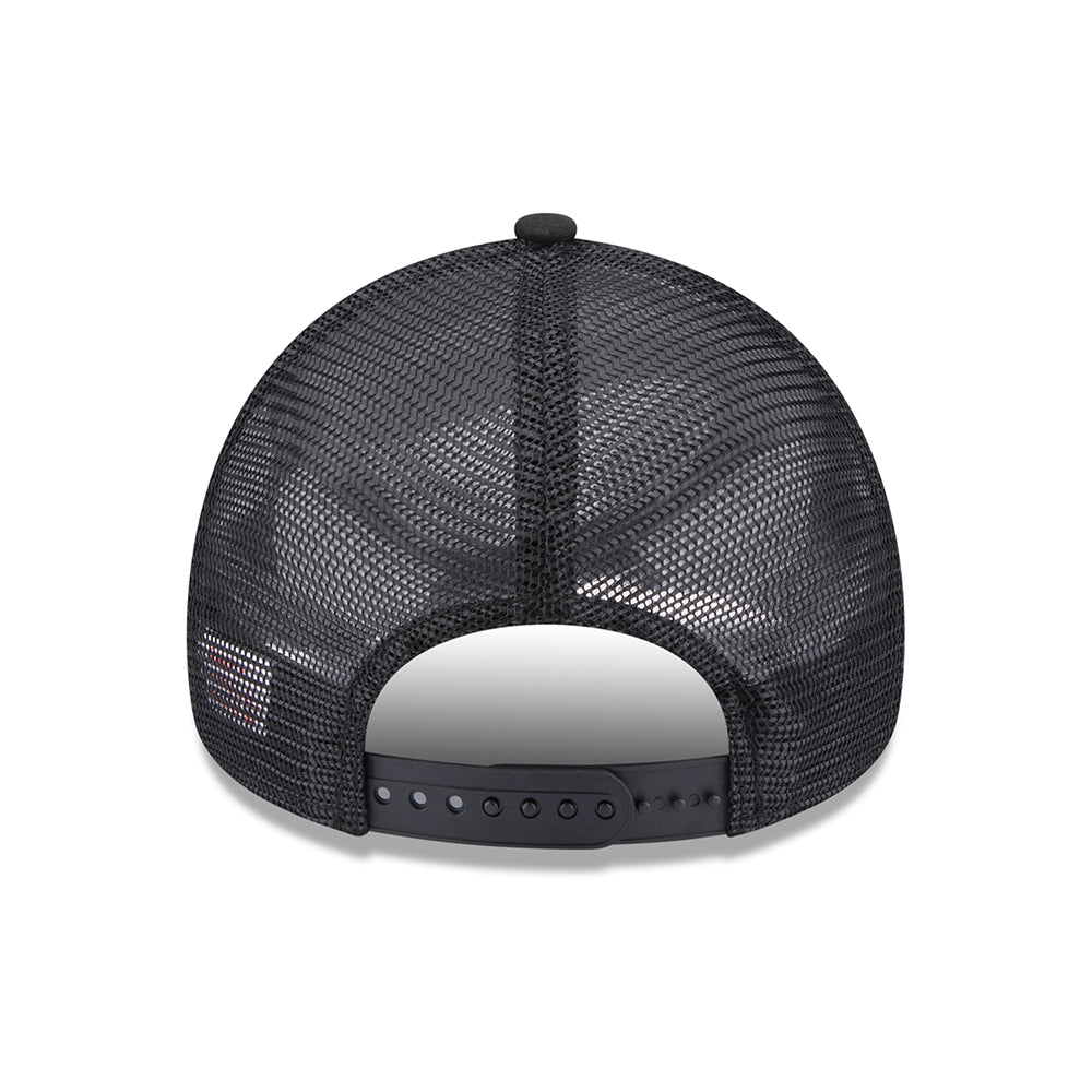 Gorra Trucker A-Frame License Plate New York de New Era - Negro