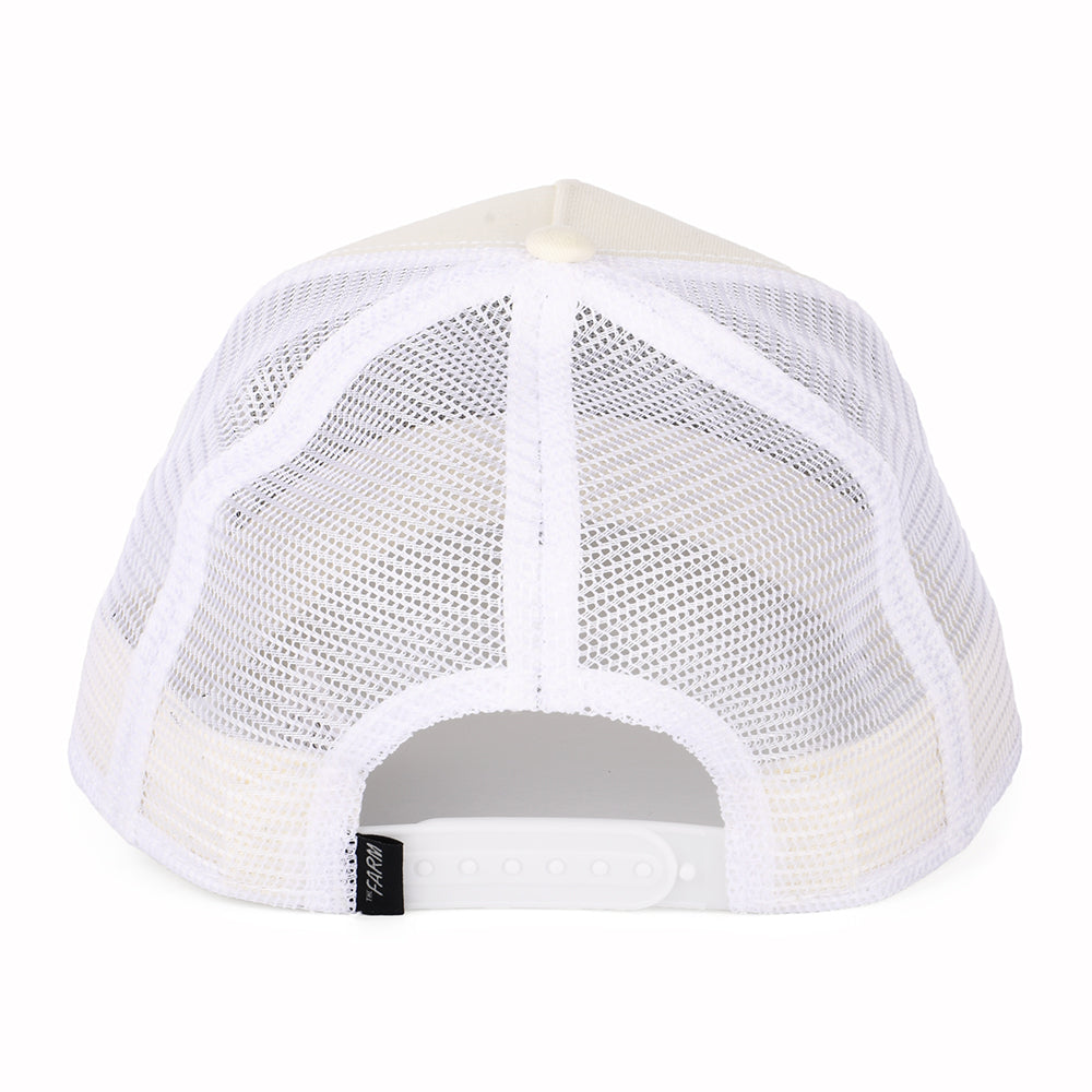 Gorra Trucker White Tiger de Goorin - Blanco
