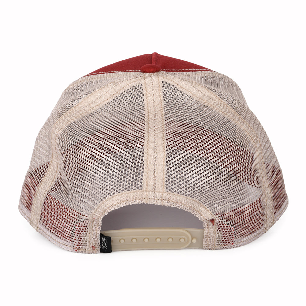 Gorra Trucker Goat de Goorin - Rojo