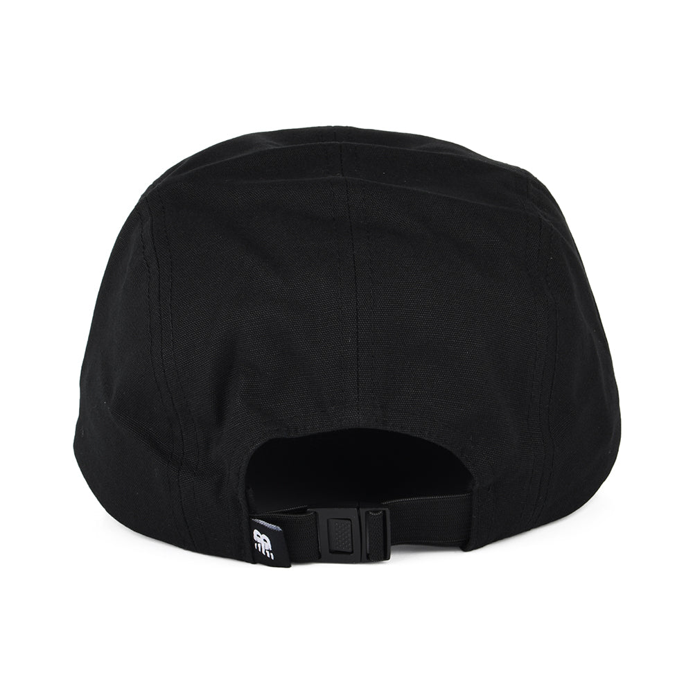 Gorra 5 paneles Block N de sarga de algodón de New Balance - Negro
