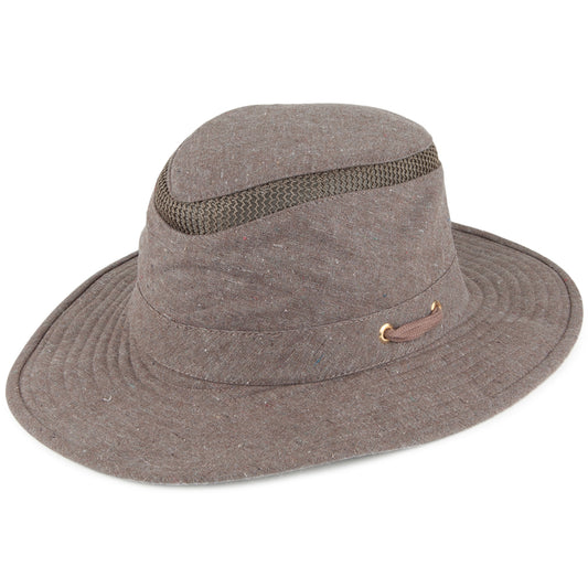 Sombrero de Sol TMH55 Mash Up plegable de algodón y cáñamo de Tilley - Marrón