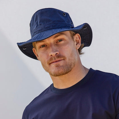 Sombrero de Sol T3 Wanderer plegable de Tilley - Azul Marino