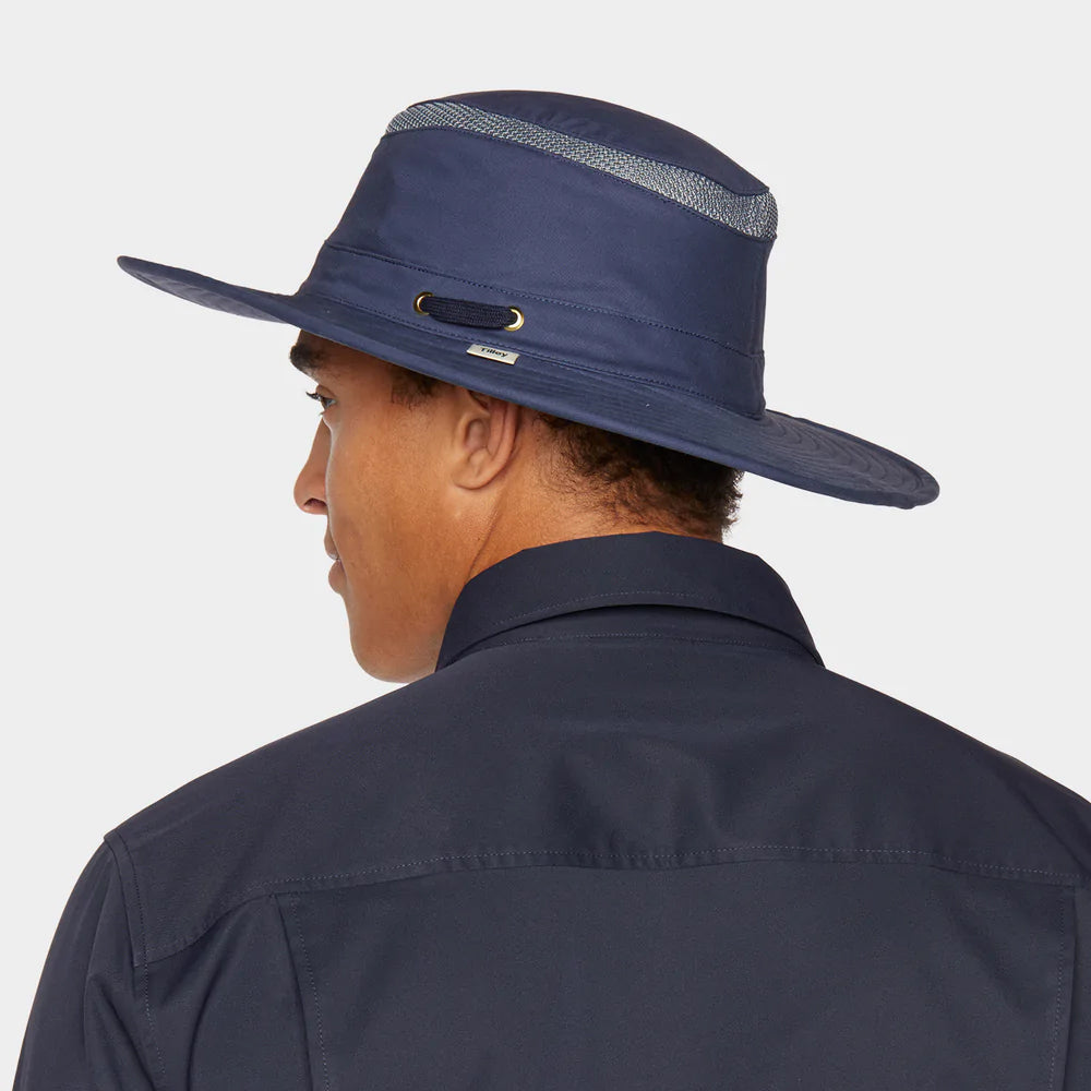 Sombrero de Sol T4MO-1 Hiker plegable de Tilley - Azul Medio