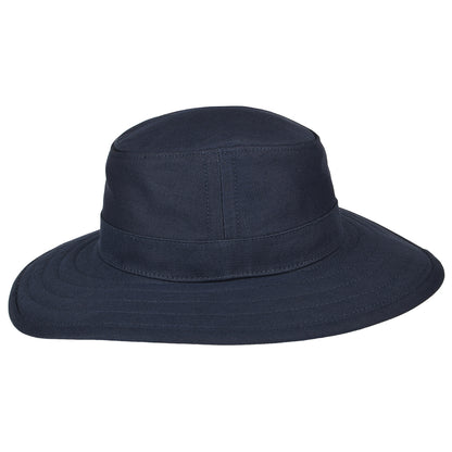 Sombrero de Sol plegable de lienzo de algodón de Jaxon & James - Azul Marino
