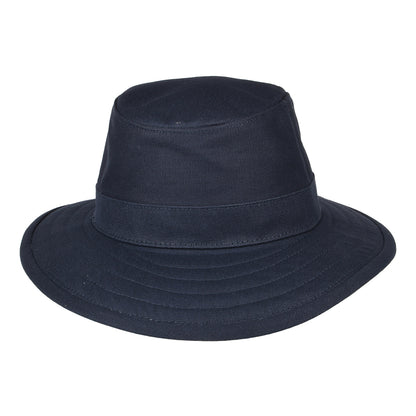 Sombrero de Sol plegable de lienzo de algodón de Jaxon & James - Azul Marino