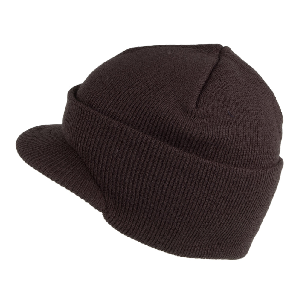 Gorro Beanie con visera de Dorfman Pacific - Marrón