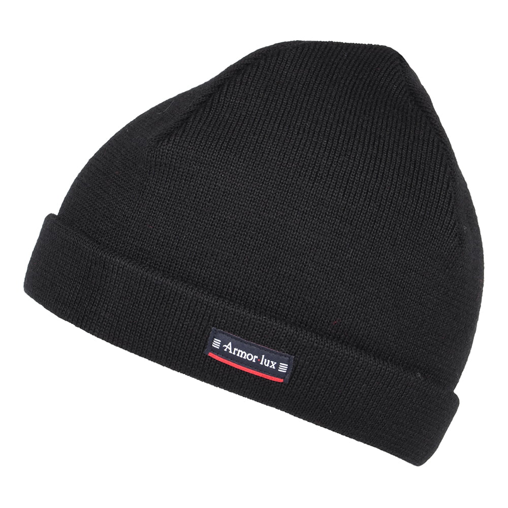 Gorro Beanie Lannion de lana pura de Armor Lux - Negro