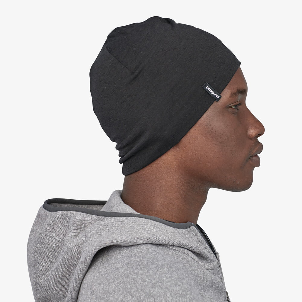 Gorro Beanie Overlook de mezcla de lana merino de Patagonia - Negro