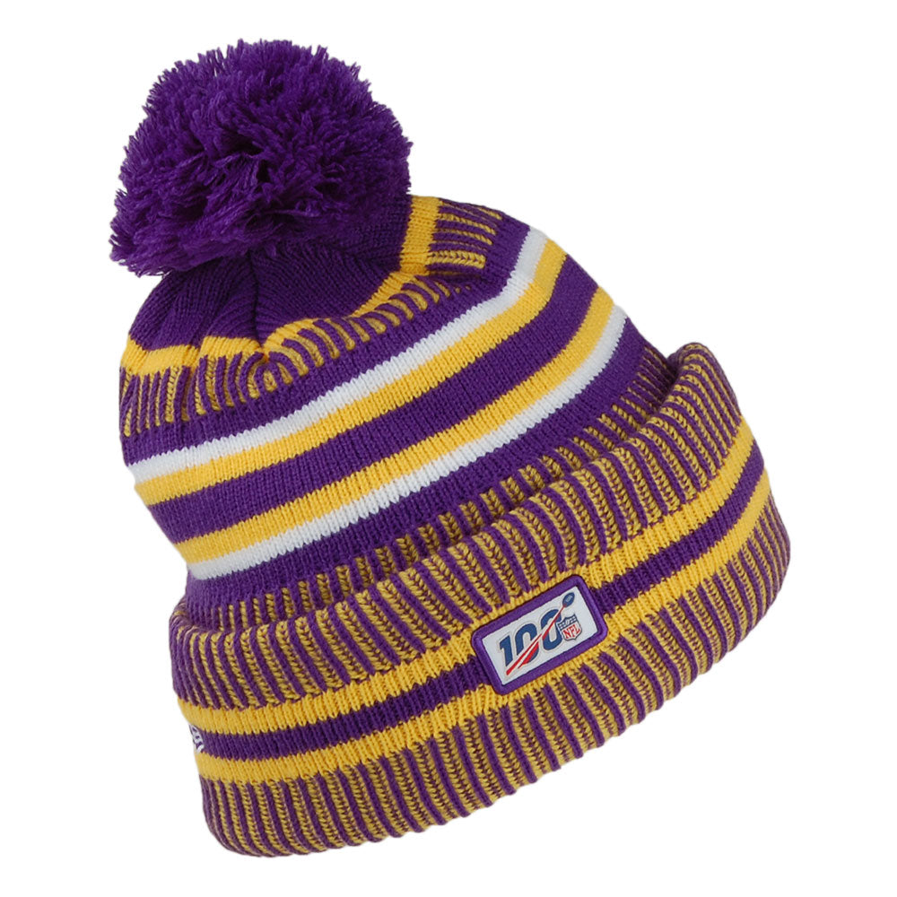 Gorro NFL On Field Knit Minnesota Vikings de New Era - Morado-Amarillo