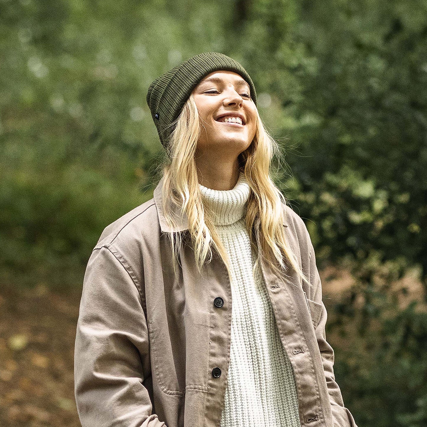 Gorro Beanie Oversized de Jaxon & James - Verde Oliva