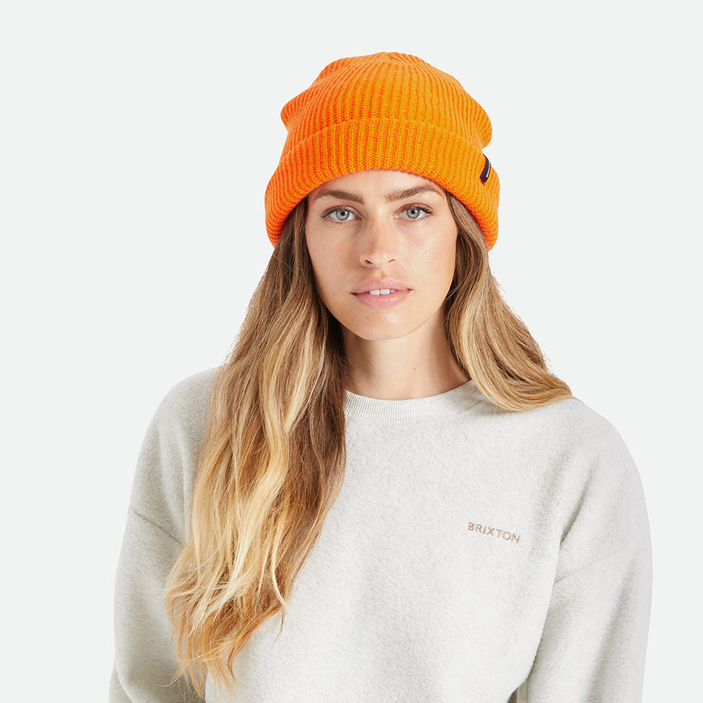 Gorro Beanie Heist con vuelta de Brixton - Naranja