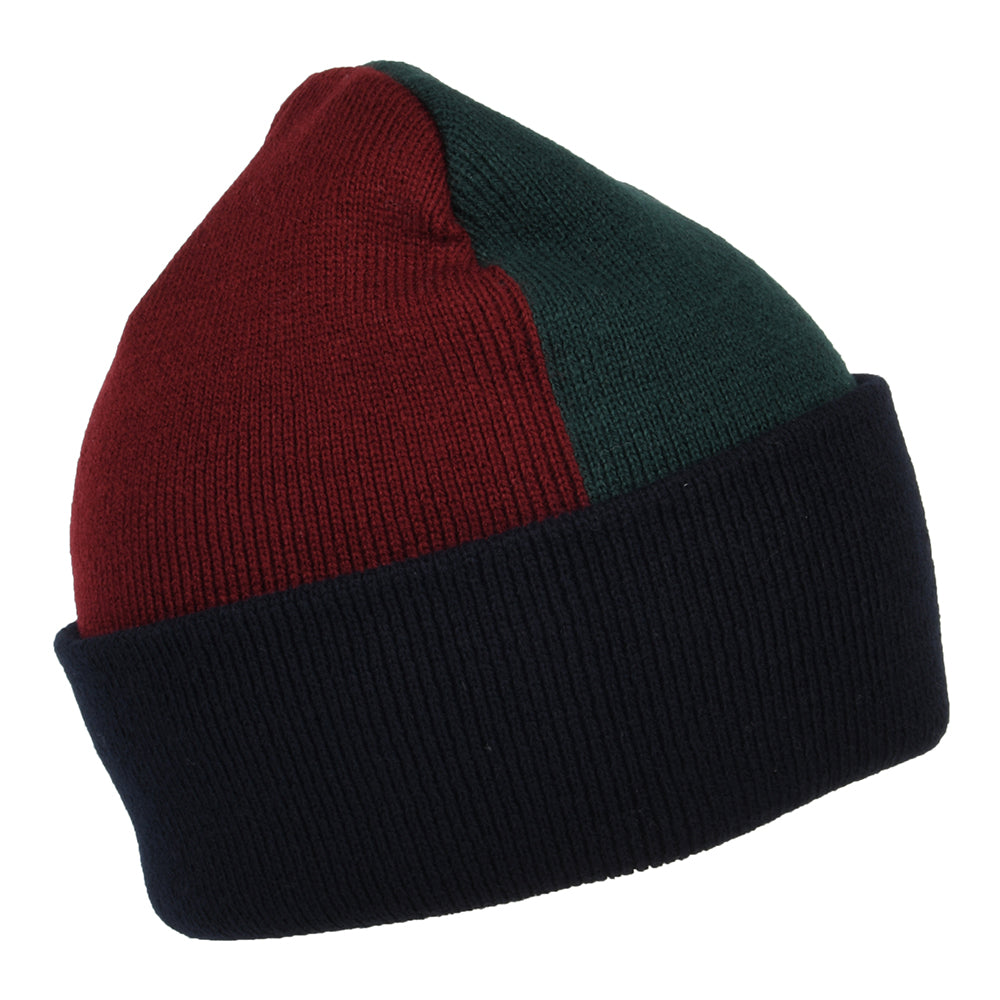 Gorro Beanie Triple de Carhartt WIP - Azul Marino-Verde-Vino