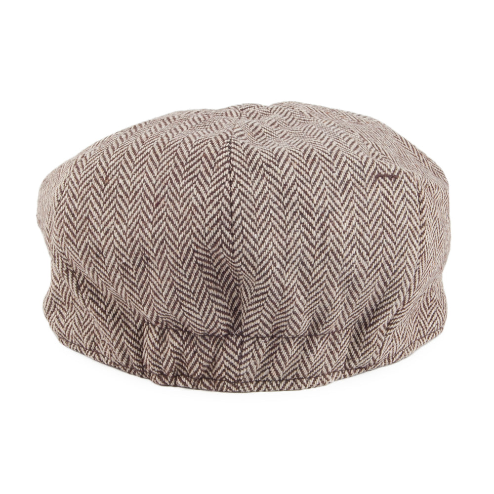 Gorra Newsboy de bebé de diseño de Espiga de Jaxon & James - Marrón