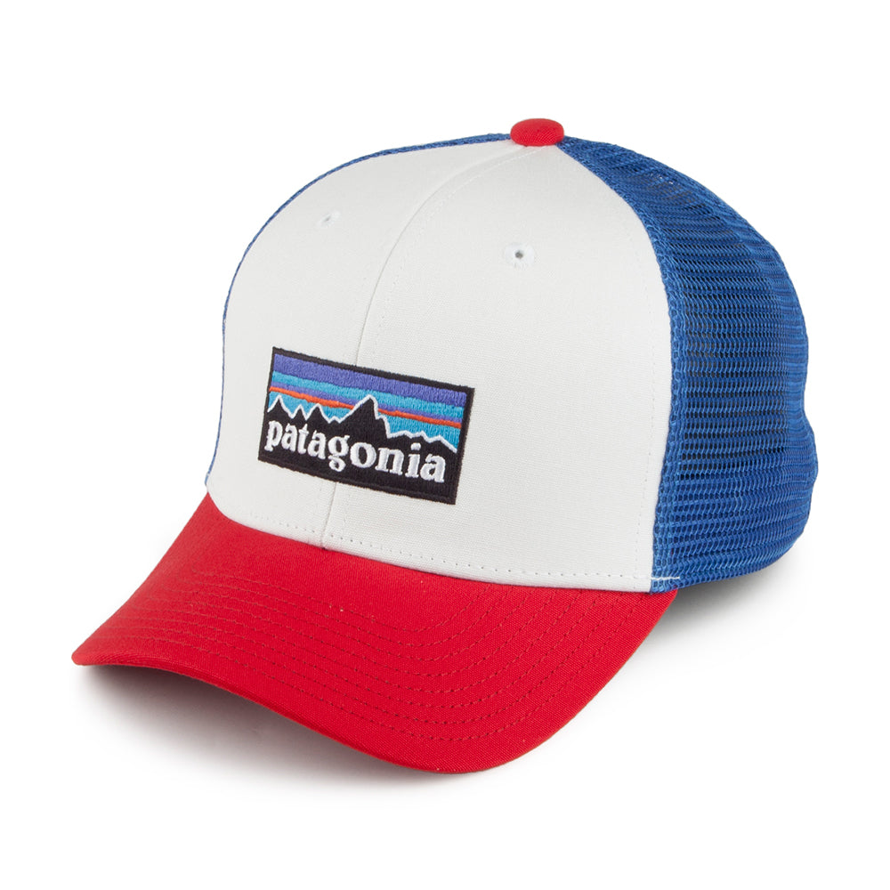 Gorra Trucker niño de algodón orgánico de Patagonia - Blanco-Rojo
