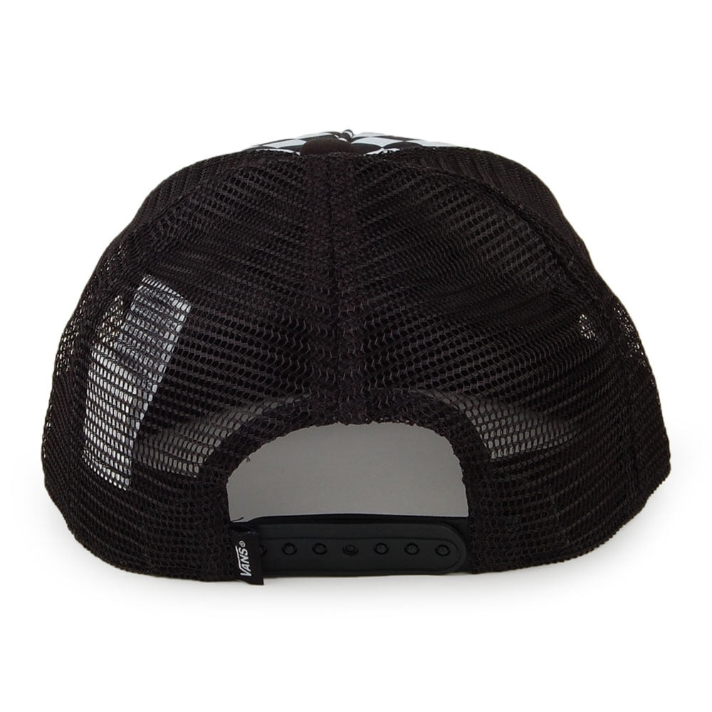 Gorra Trucker niños Checkerboard Classic Patch de Vans - Negro-Blanco