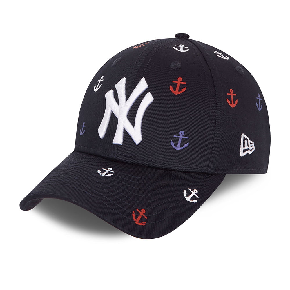 Gorra de béisbol niños 9FORTY MLB All Over Graphic New York Yankees de New Era - Azul Marino