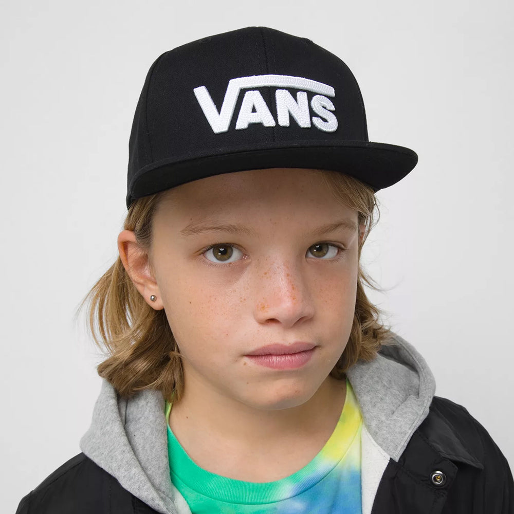 Gorra Snapback niños Drop V II de Vans - Negro-Blanco