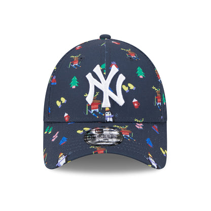 Gorra de béisbol niños 9FORTY MLB Festive AOP New York Yankees de New Era - Azul Marino-Blanco