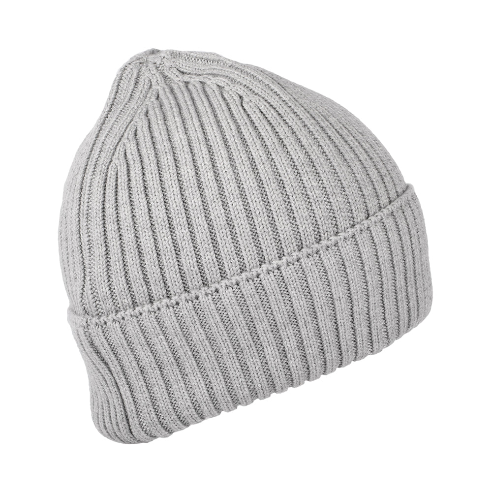 Gorro Beanie TJM Basic Rib de canalé de Tommy Hilfiger - Gris Jaspeado