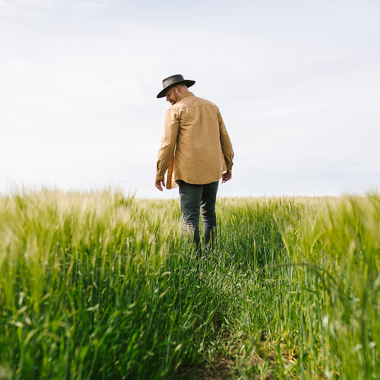 Sombrero Outback flexible de piel de Jaxon & James Marrón al por mayor