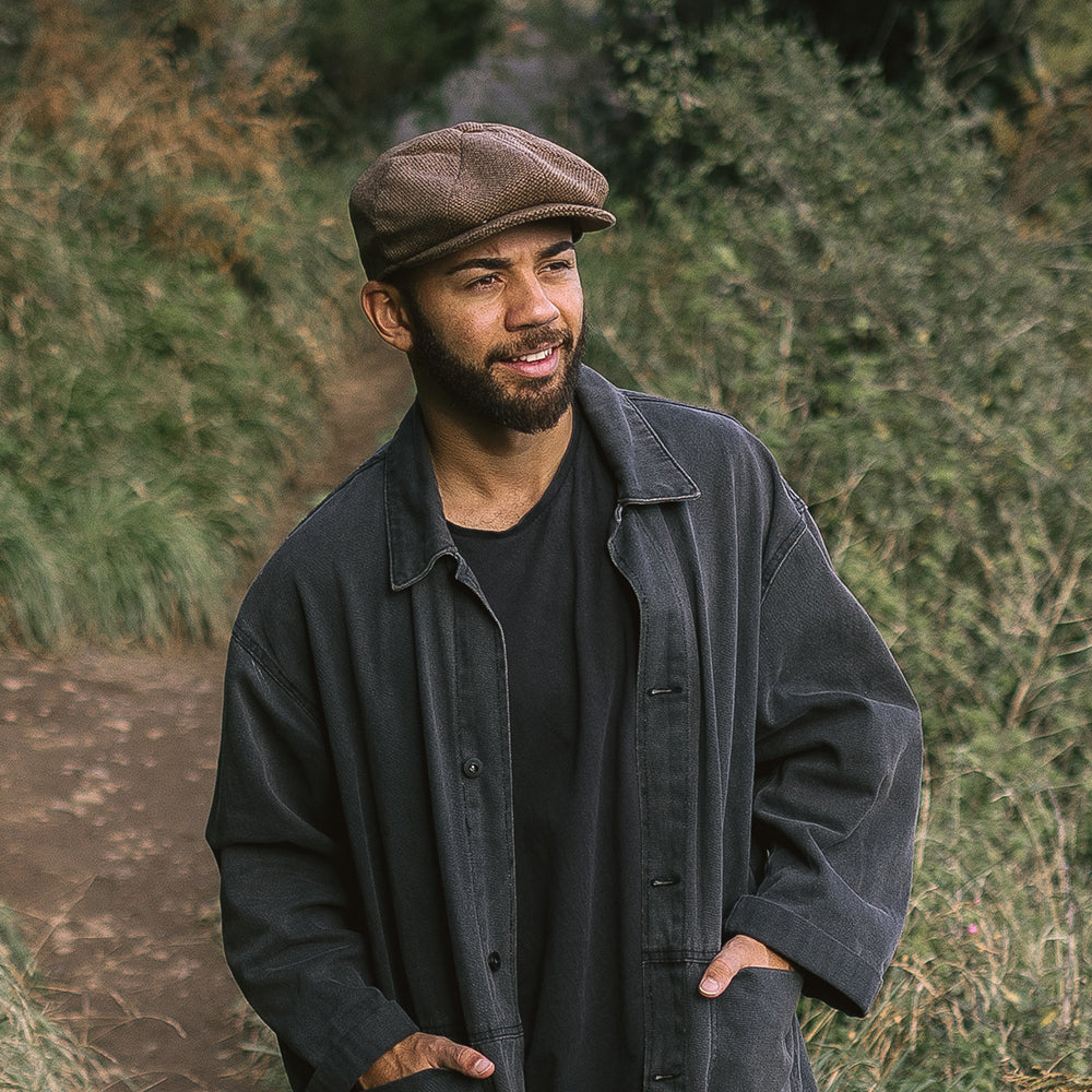 Gorra Newsboy Gotham de Jaxon & James Marrón al por mayor