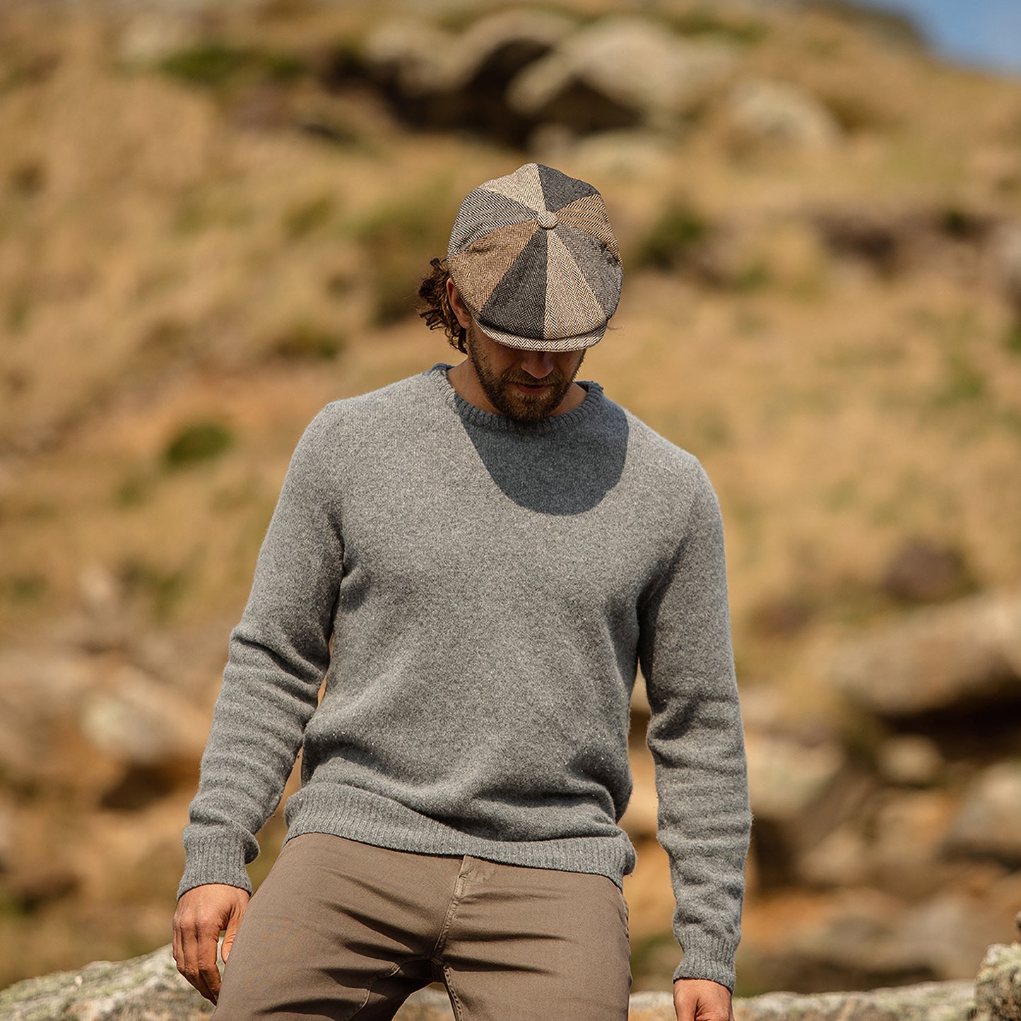 Gorra Newsboy Patch diseño de Espiga de Jaxon & James Multicolor al por mayor