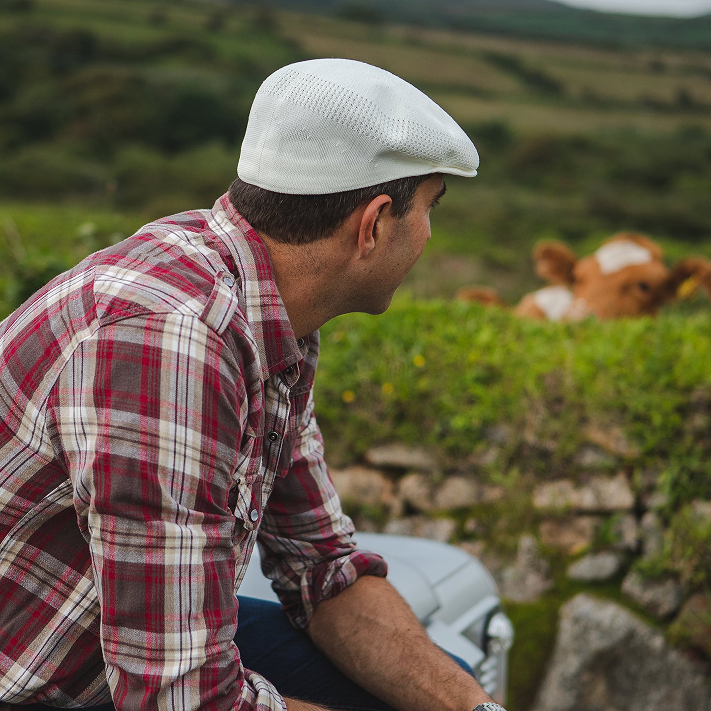 Gorra plana Summer de Jaxon & James Blanco al por mayor