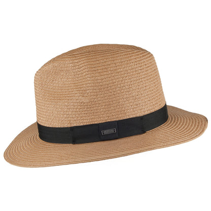 Sombrero Fedora Aveloz de paja toyo de Barts - Marrón Claro