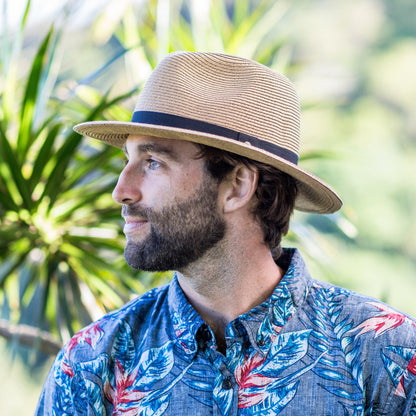 Sombrero Fedora Havana de paja toyo de Sunday Afternoons - Beige Arena