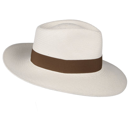 Sombrero Panamá Fedora Chatsworth de Failsworth - Decolorado-Gris Topo