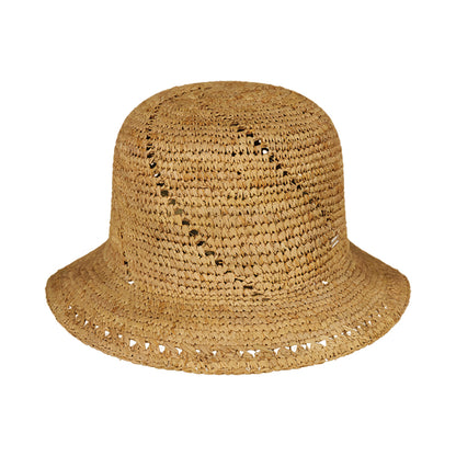Sombrero Cloche Tikia de paja de rafia de Barts - Marrón Claro