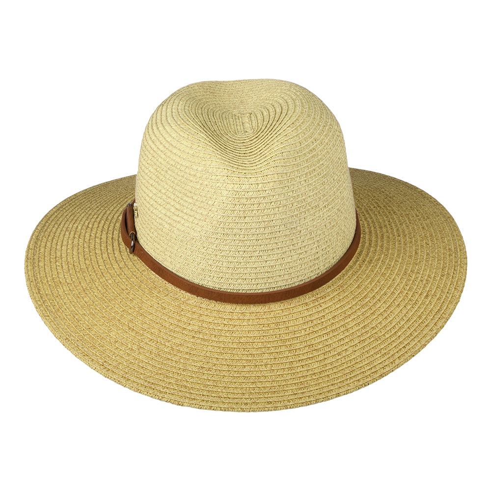 Sombrero Fedora Safari de trenza de papel de Cappelli - Natural-Marrón