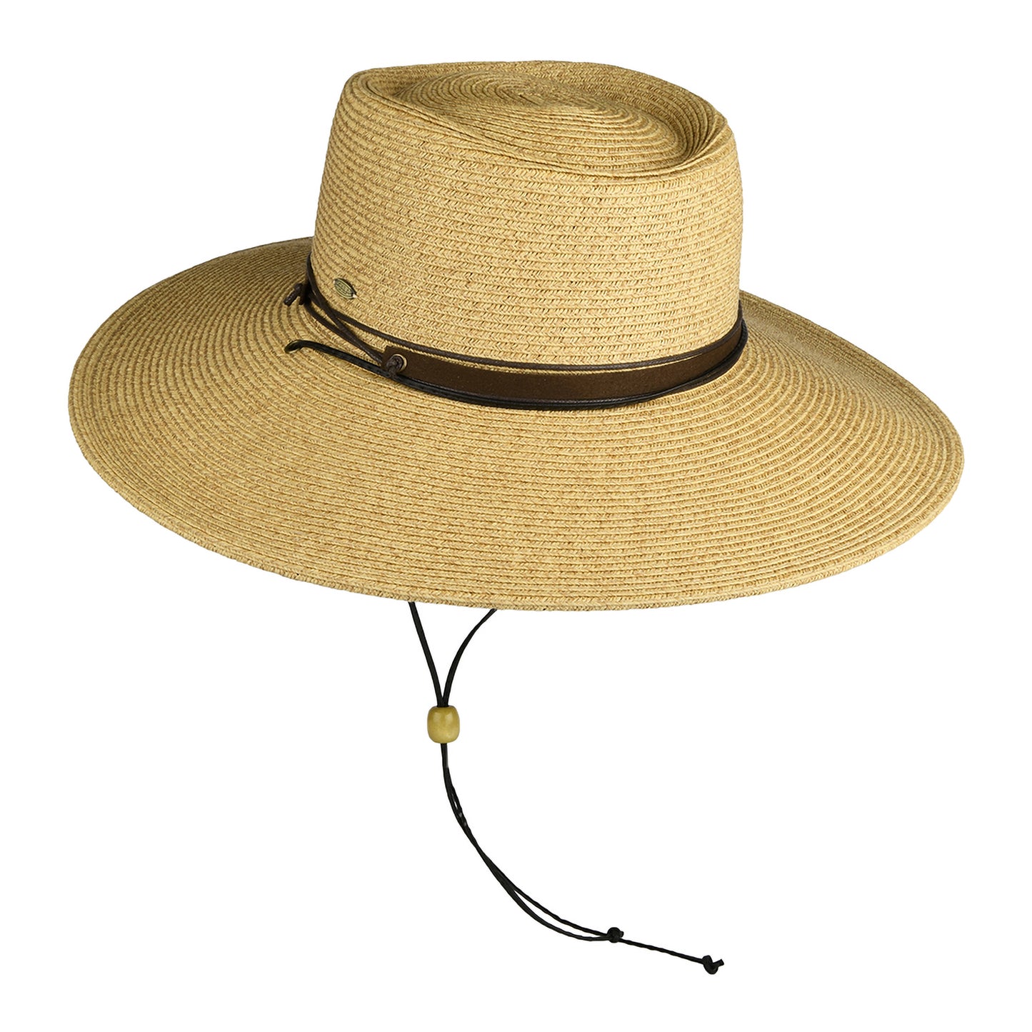 Sombrero Boater Bruges de trenza de papel de Scala - Tostado