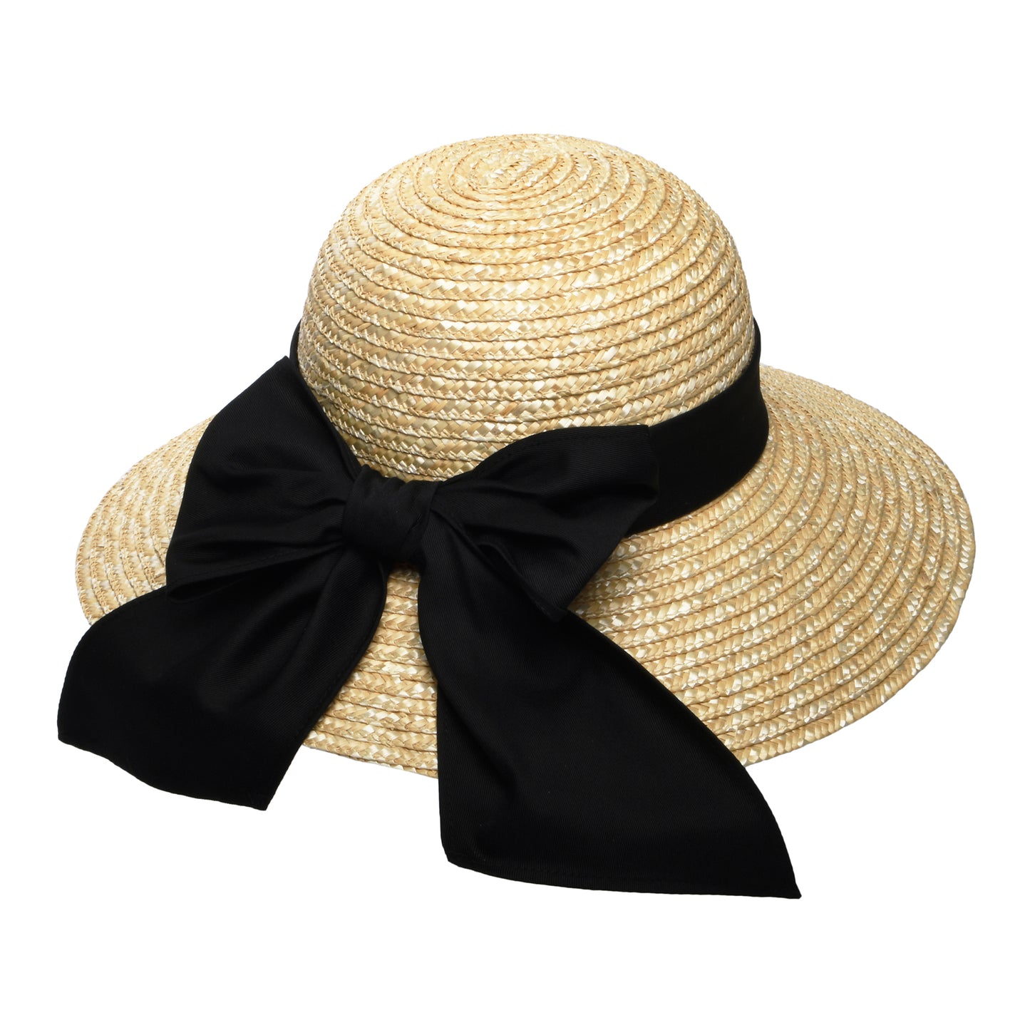 Sombrero de Sol Milan II Boater de paja de sur la tête - Natural