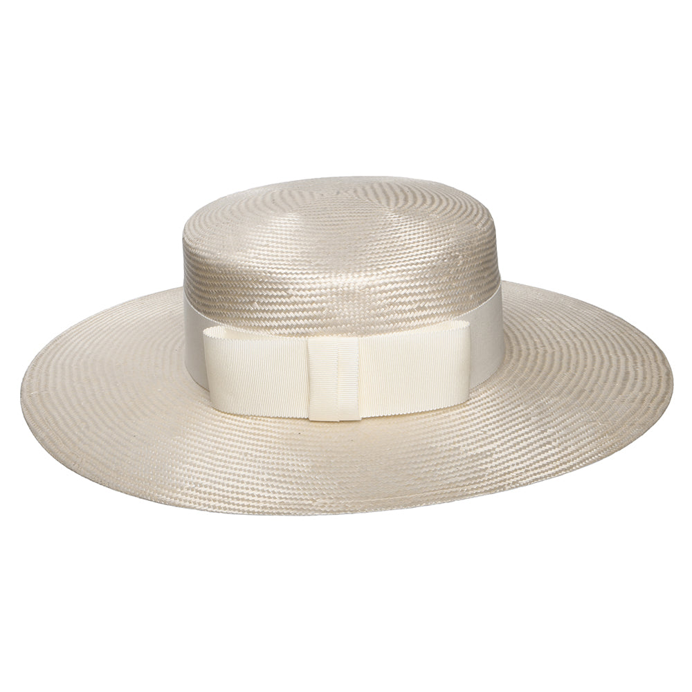 Sombrero Boater Audrey de Whiteley - Beige-Marfil