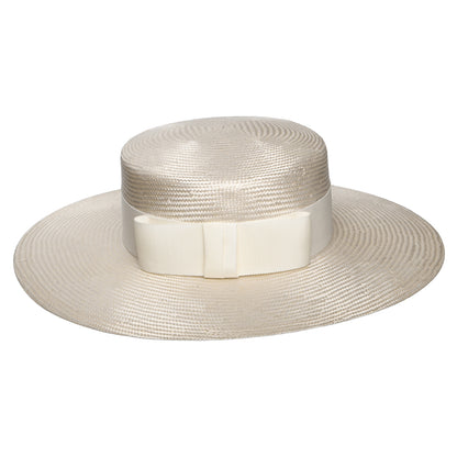 Sombrero Boater Audrey de Whiteley - Beige-Marfil