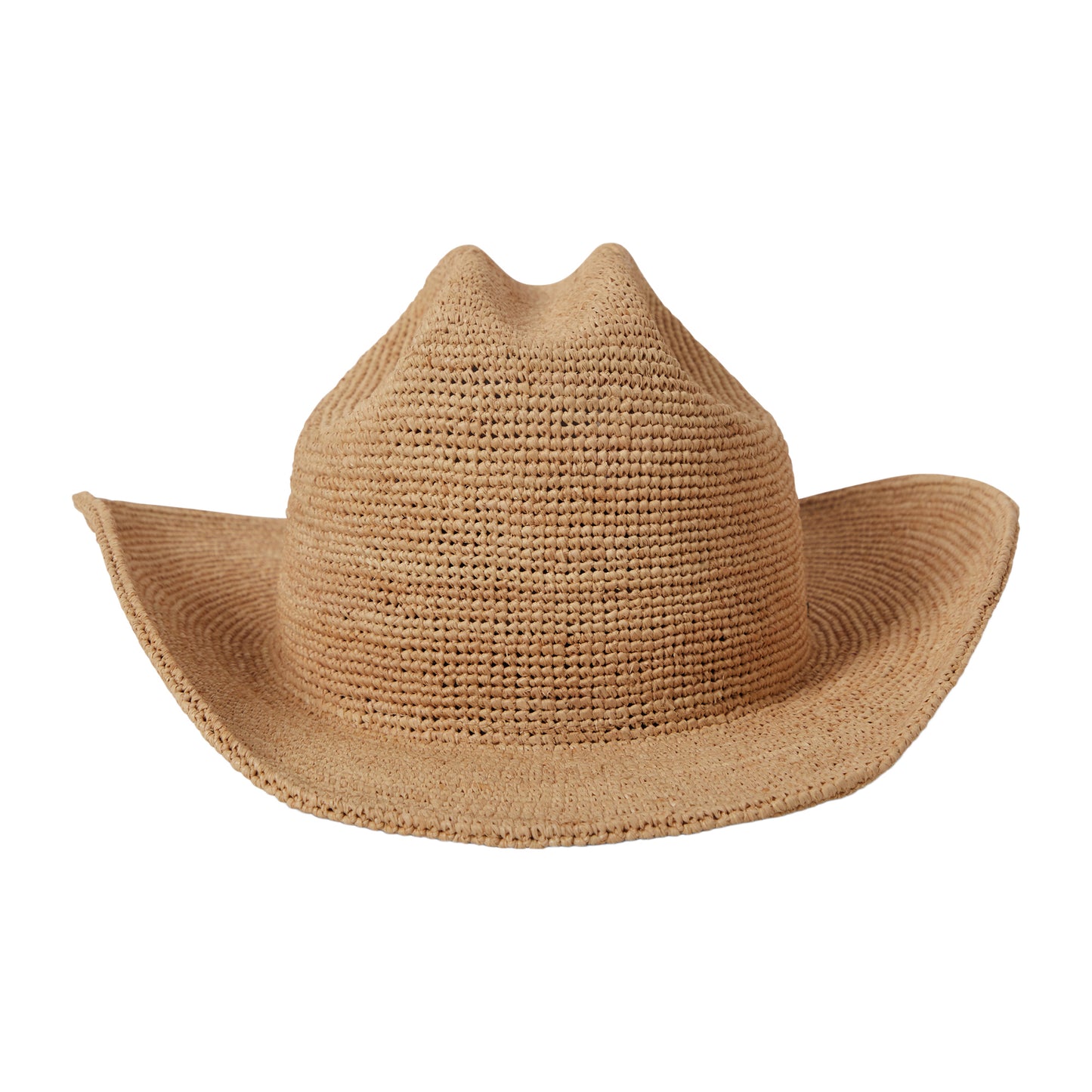 Sombrero Cowboy Odessa Crochet de paja de rafia de Brixton - Beige Arena