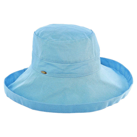Sombrero de Sol Bari plegable de Scala - Azul Medio