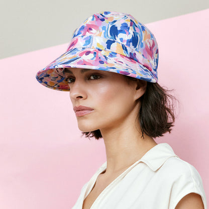 Gorra de Sol de algodón de Seeberger - Rosa-Multi