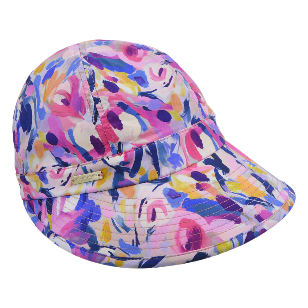 Gorra de Sol de algodón de Seeberger - Rosa-Multi