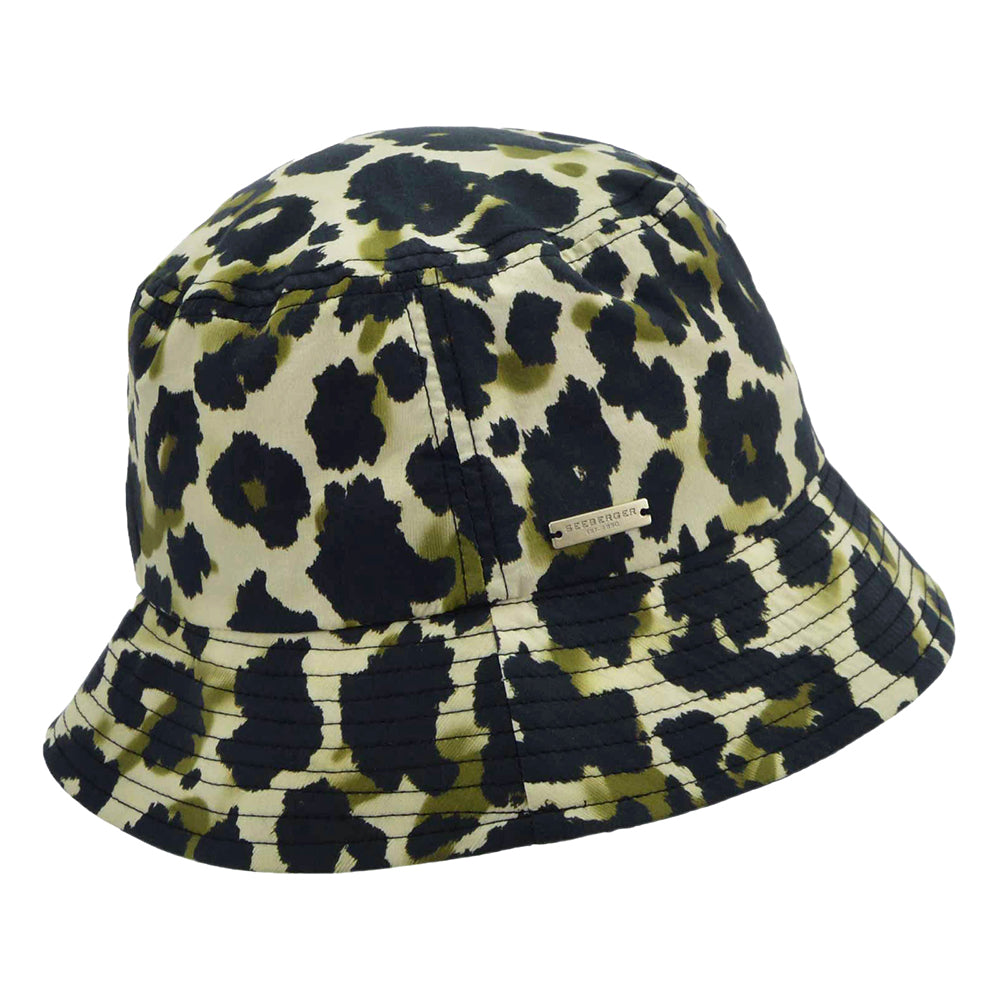 Sombrero de pescador de algodón de Seeberger - Leopardo