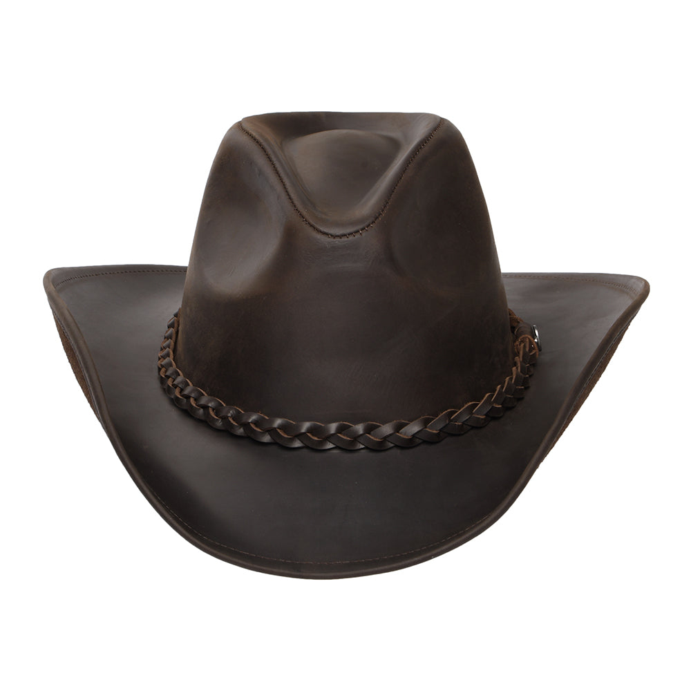 Sombrero Cowboy piel de búfalo de Jaxon & James - Chocolate